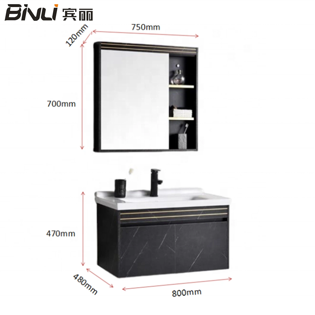 Best Selling Ceramic Basin Bathroom Vanities Furniture Wooden Bathroom Cabinet