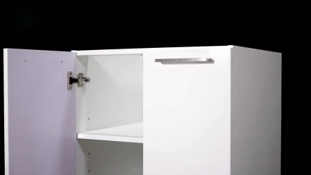 Porta per armadio da cucina modulare in pellicola di PVC con armadi da cucina con base per mobili in legno